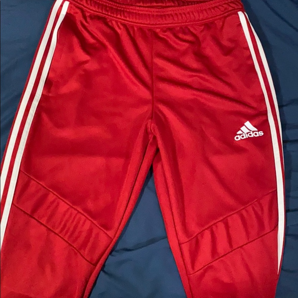 Adidas tiro 17 red track pants size medium
